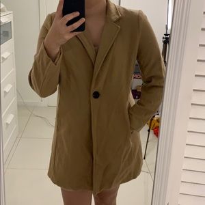 Cute brown oversized jacket